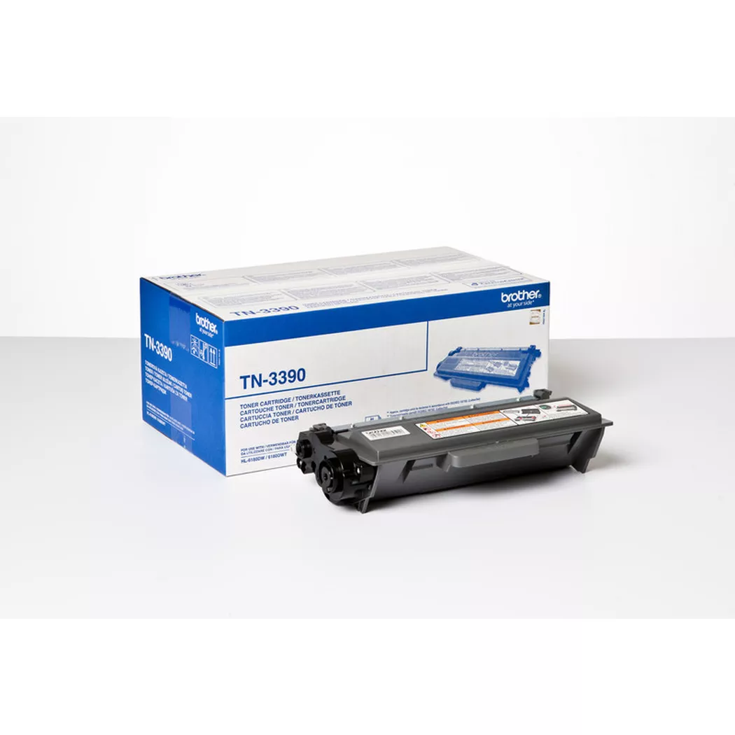 Brother – Toner EHY schwarz TN-3390 HL-6180 12’000 Seiten, One Size