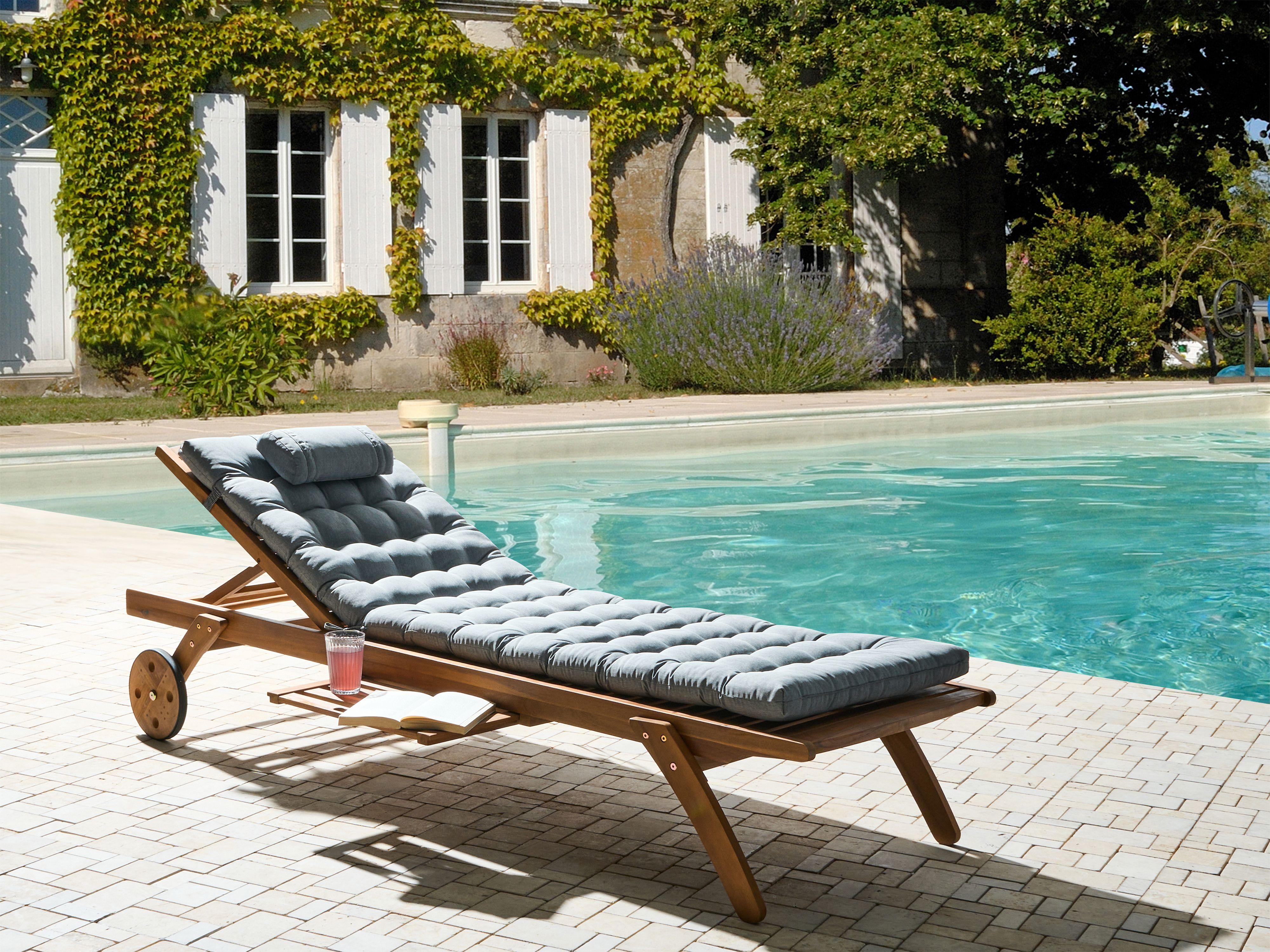 Beliani Coussin de transat extérieur en Polyester Moderne CESANA PREMIUM  