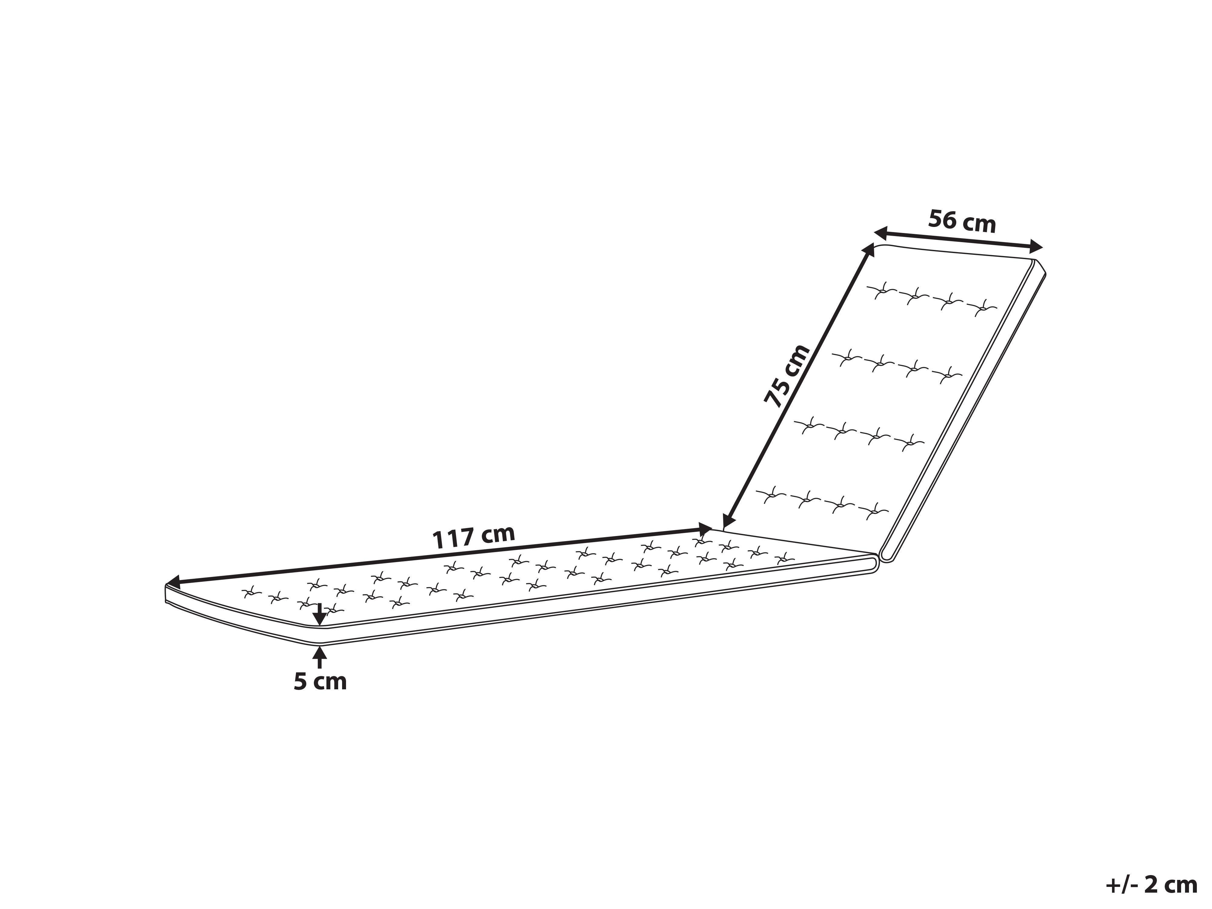 Beliani Coussin de transat extérieur en Polyester Moderne CESANA PREMIUM  