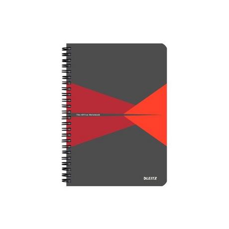 Leitz LEITZ Collegeblock Office PP A5 44980025 rot kariert  