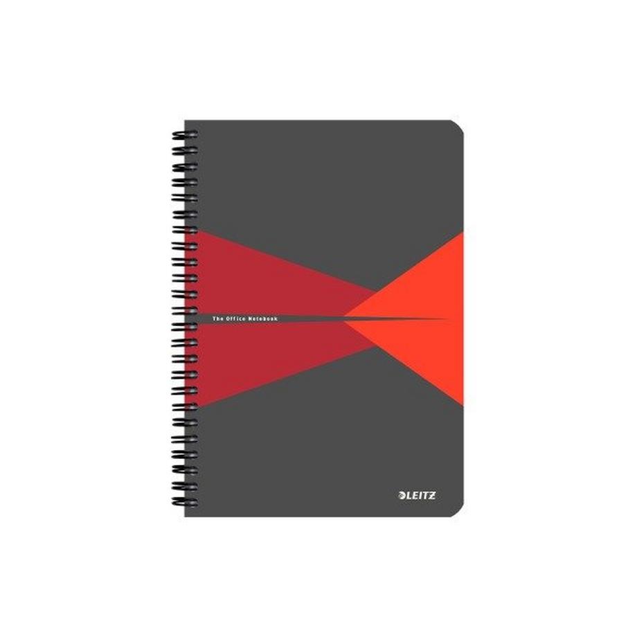 Leitz LEITZ Collegeblock Office PP A5 44980025 rot kariert  