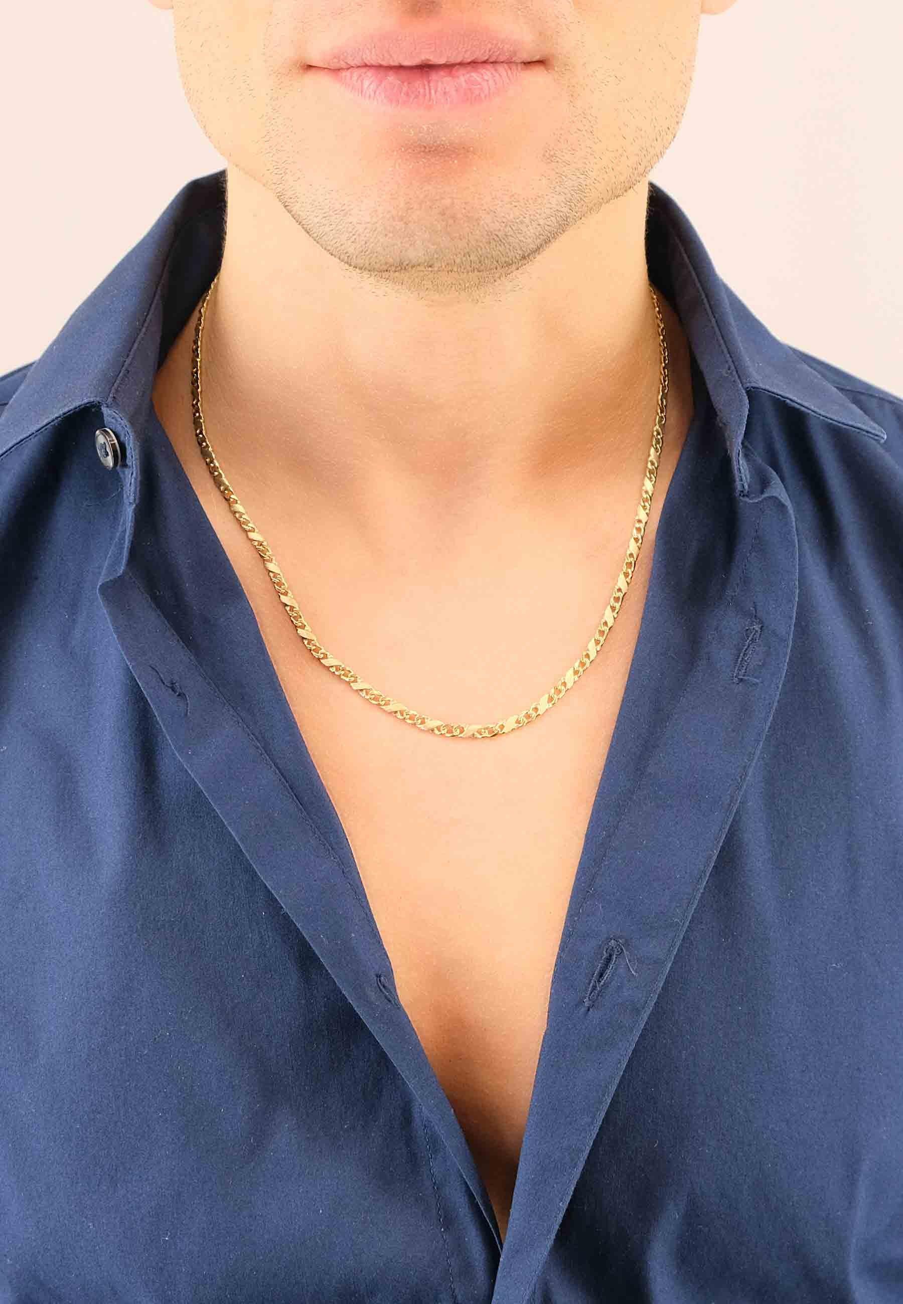 MUAU Schmuck  Collier Carrera Gelbgold 750, 3.5mm, 45cm 