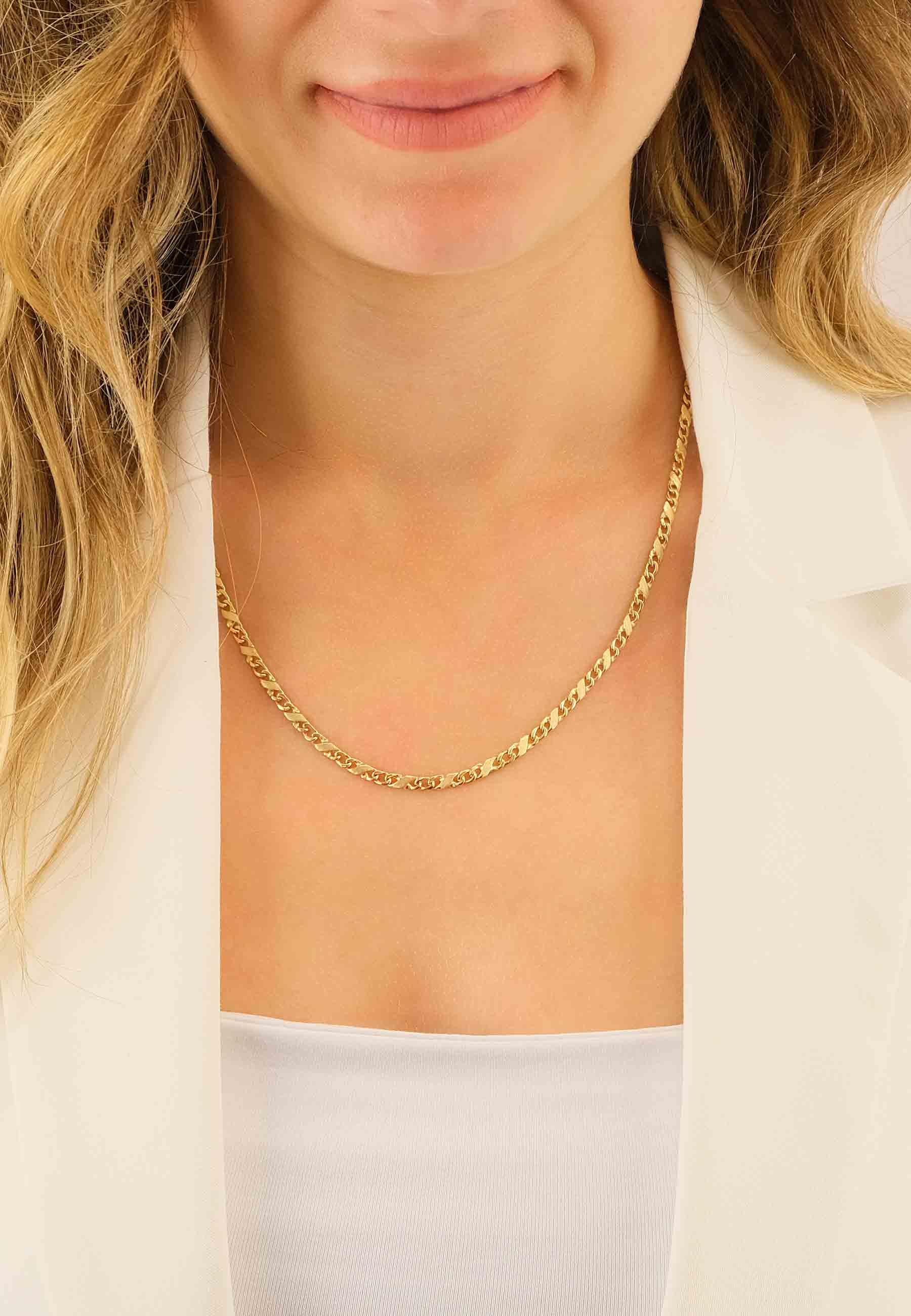 MUAU Schmuck  Collier Carrera Gelbgold 750, 3.5mm, 45cm 