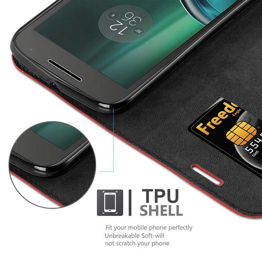 Cadorabo  Housse compatible avec Motorola MOTO G4 / G4 PLUS - Coque de protection avec fermeture magnétique, fonction de support et compartiment pour carte 