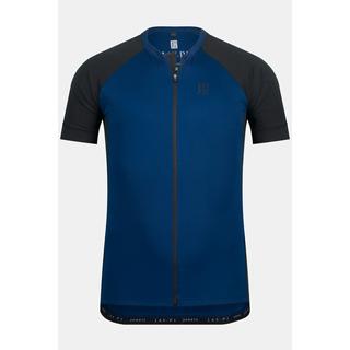 JP1880  Giacca in tricot per ciclismo con scollo a girocollo, mezze maniche e tasche sul retro sopra l'orlo 