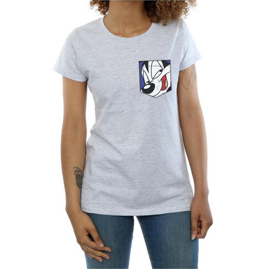 LOONEY TUNES Sylvester the Cat Pocket T-Shirt  