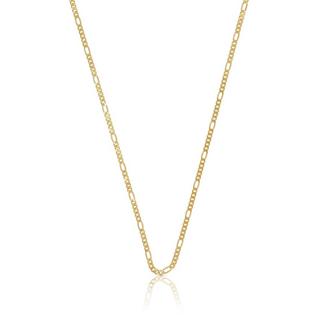 MUAU Schmuck  Collier Figaro Gelbgold 750, 1.5mm, 42cm 