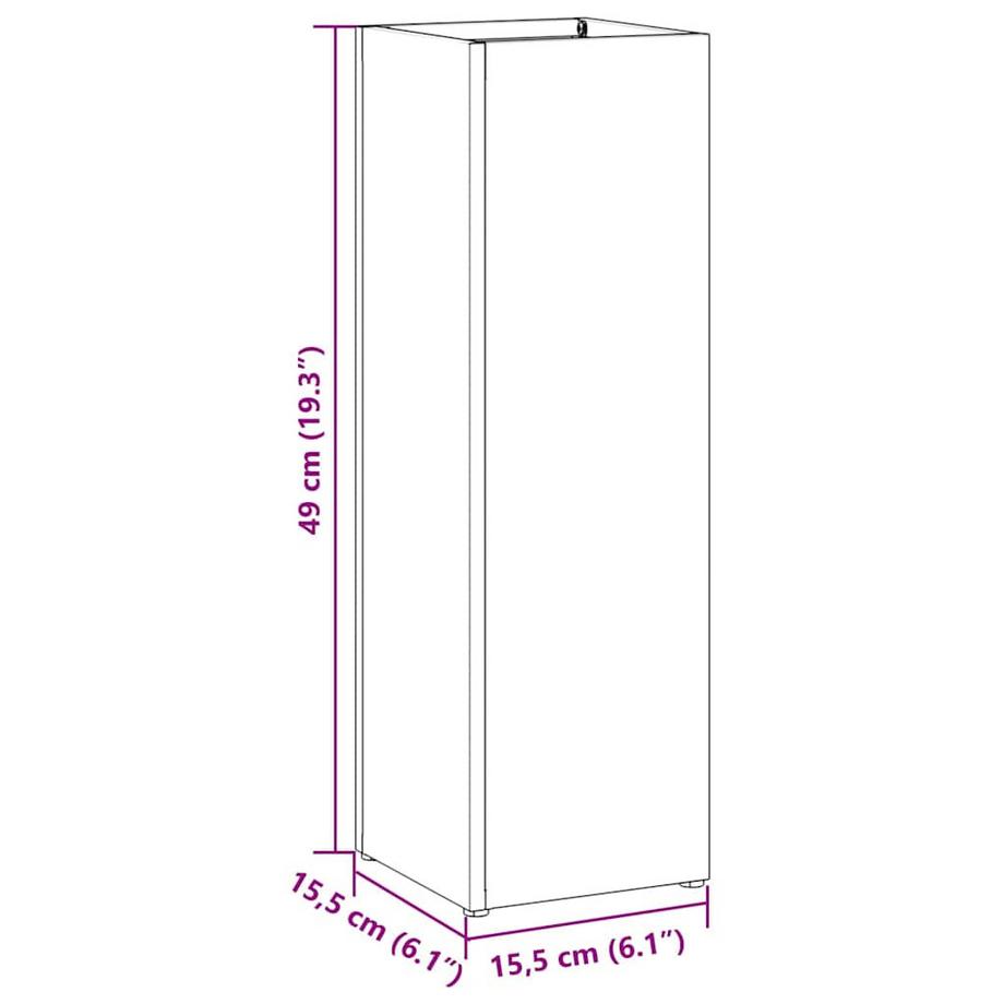 VidaXL Porte-parapluie métal  