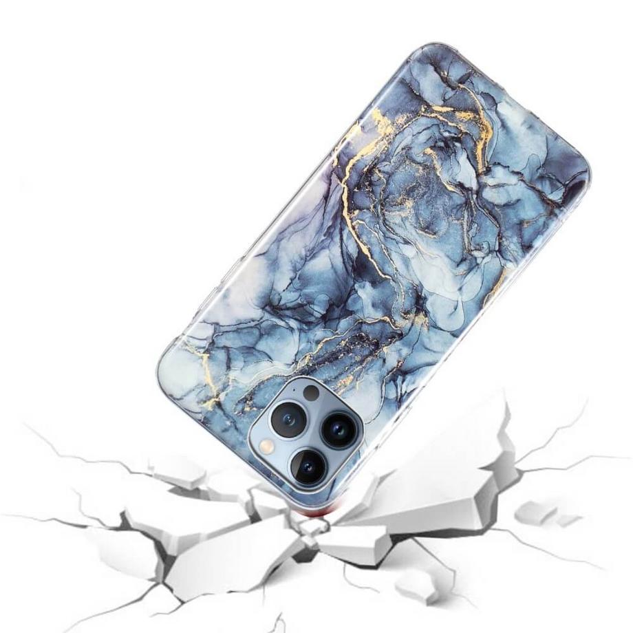 Cover-Discount  iPhone 15 Pro Max - Coque en silicone Marble 