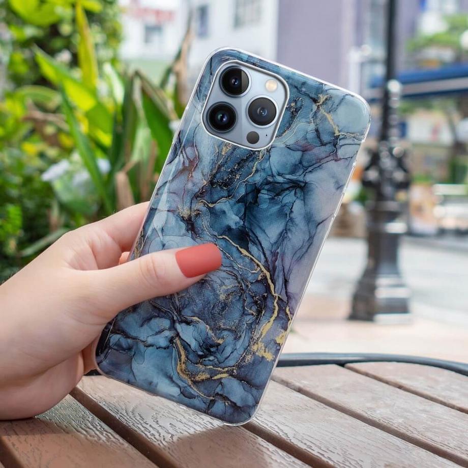 Cover-Discount  iPhone 15 Pro Max - Coque en silicone Marble 