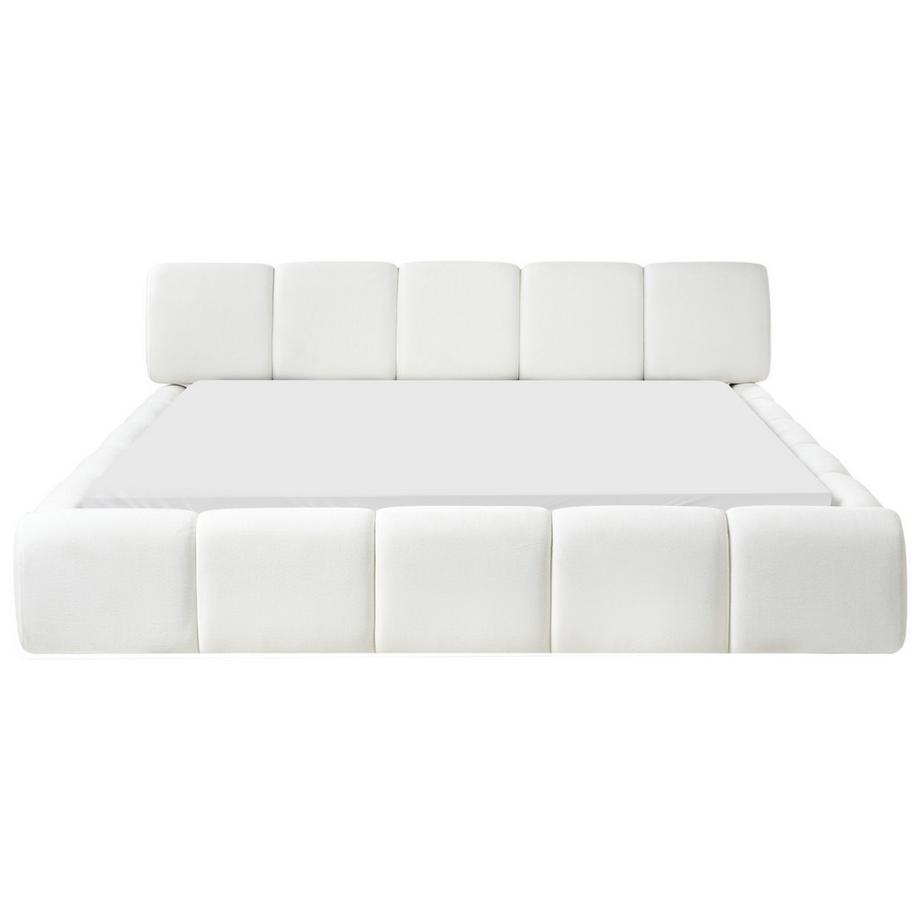 Beliani Bett mit Lattenrost aus Stoff Minimalistisch ORVILLE  