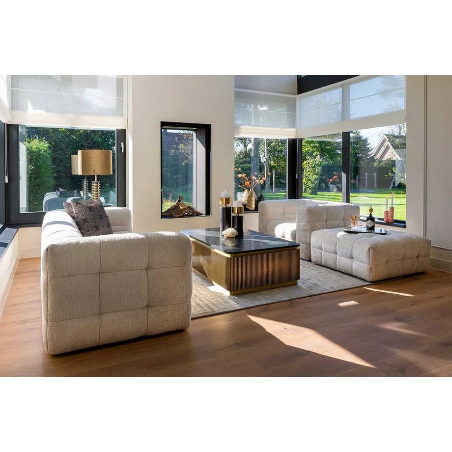mutoni Couchtisch Ironville Marmor gold 140x80  