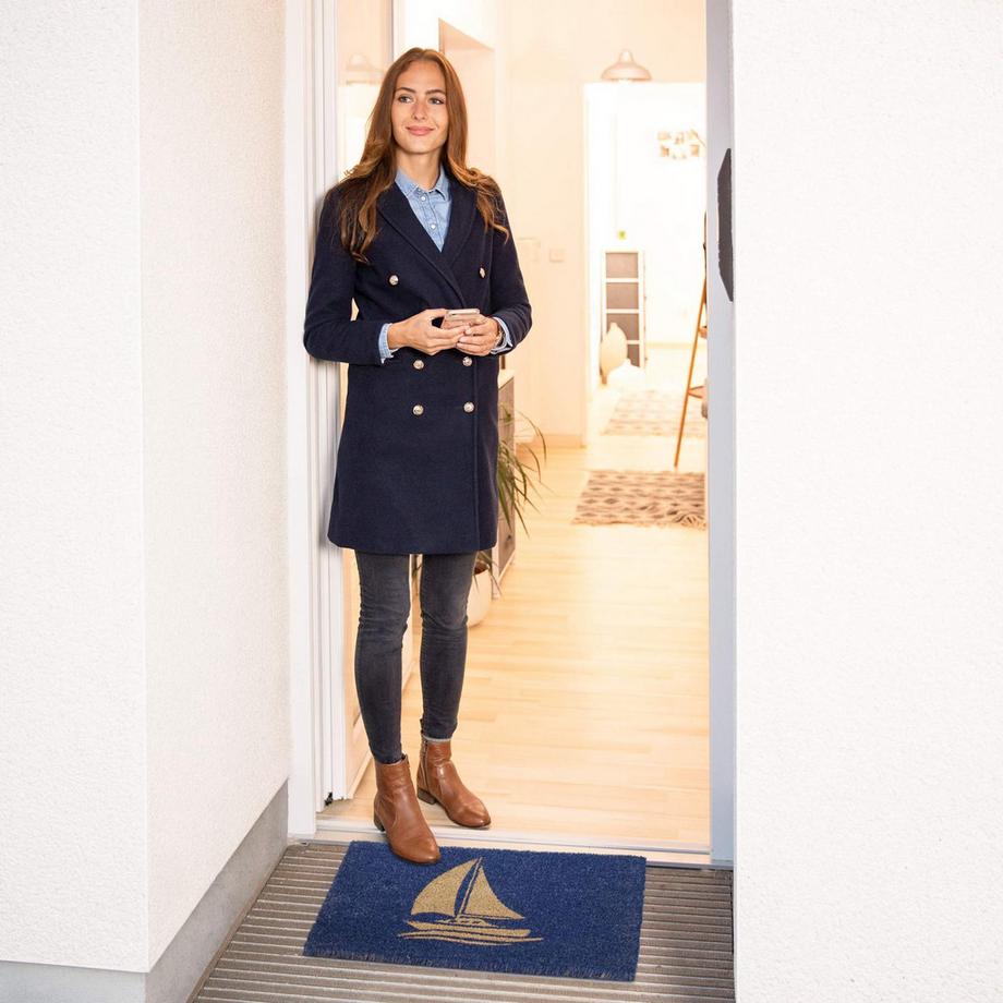 B2X Zerbino in fibra di cocco blu barca a vela  