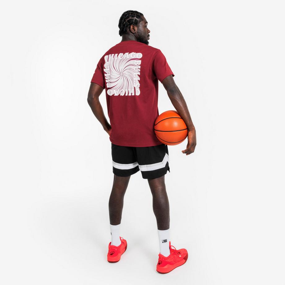 TARMAK  T-shirt TS 900 AD basketball coupe ample manches courtes coton polyester 