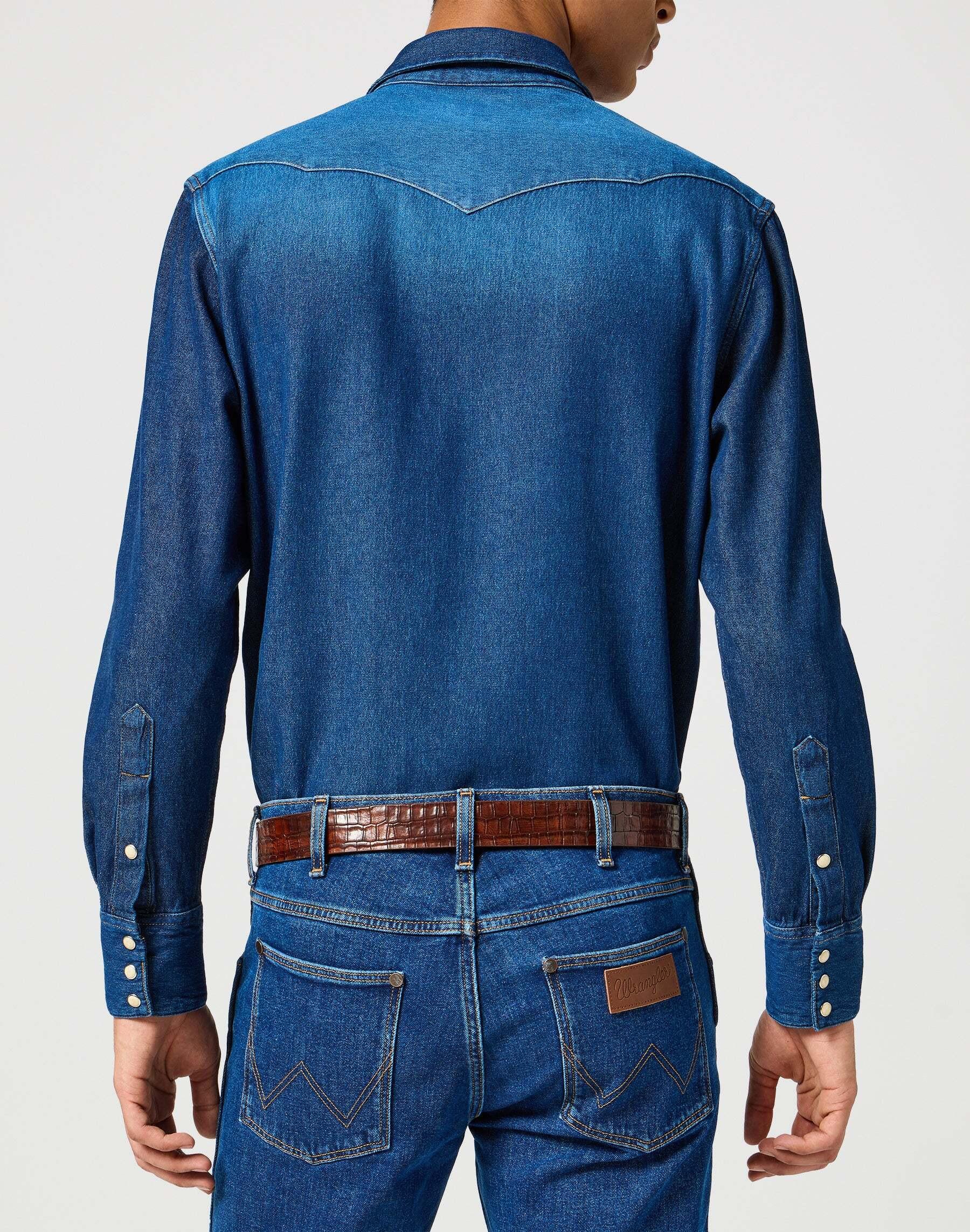 Wrangler Easy Belt Embossed Alligator Cuir  