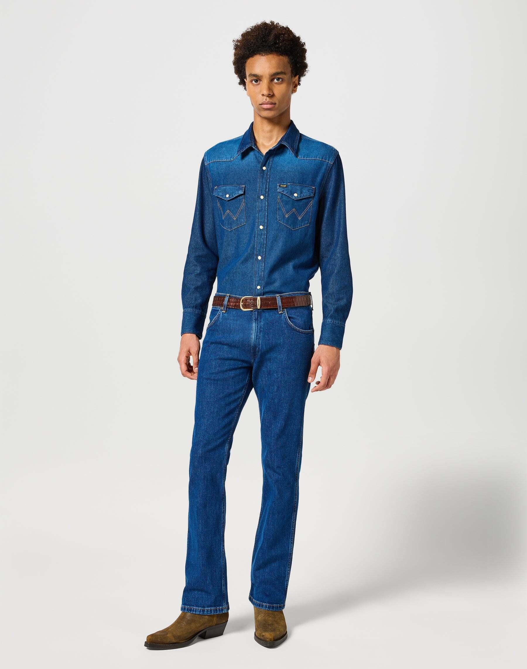 Wrangler Easy Belt Embossed Alligator Cuir  