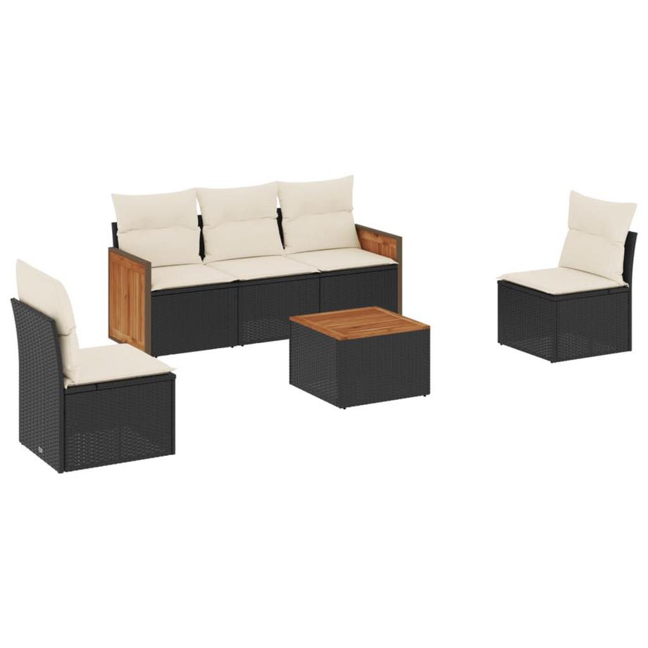 set divano da giardino Polirattan