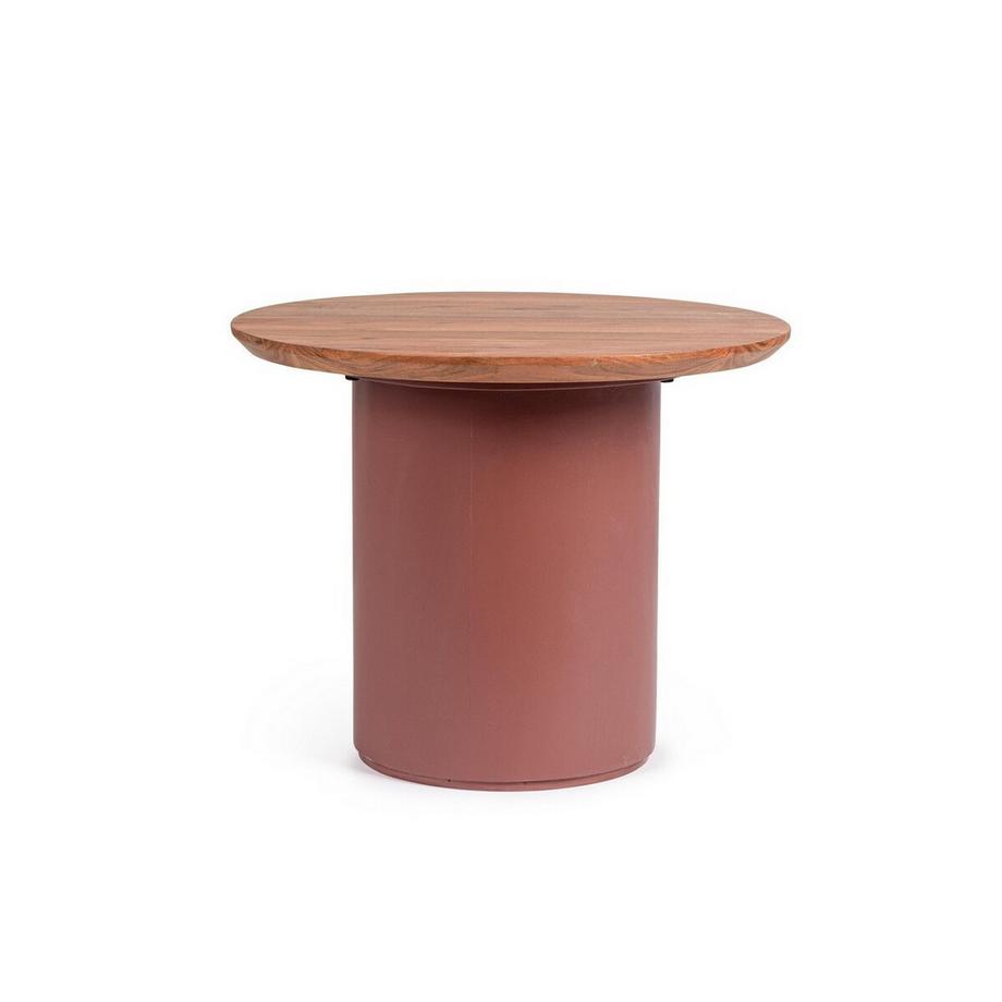 mutoni Table d&#039;appoint Ojas terracotta ronde 55  