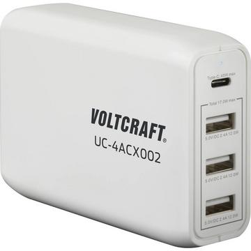UC-4ACX002 USB-Ladegerät 62 W Steckdose Ausgangsstrom (max.) 3400 mA Anzahl Ausgänge: 4 x USB, USB-C®