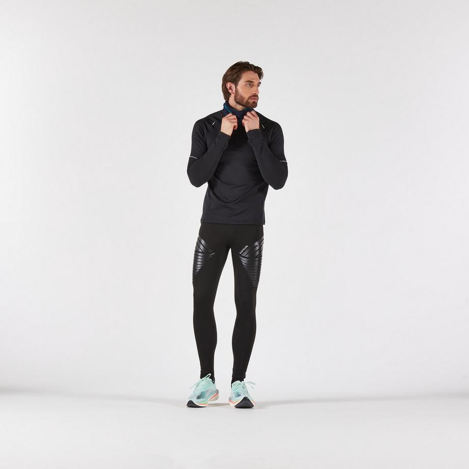 KIPRUN  Laufshirt Langarm  mit Halb-Reissverschluss - Kiprun run 500 warm 