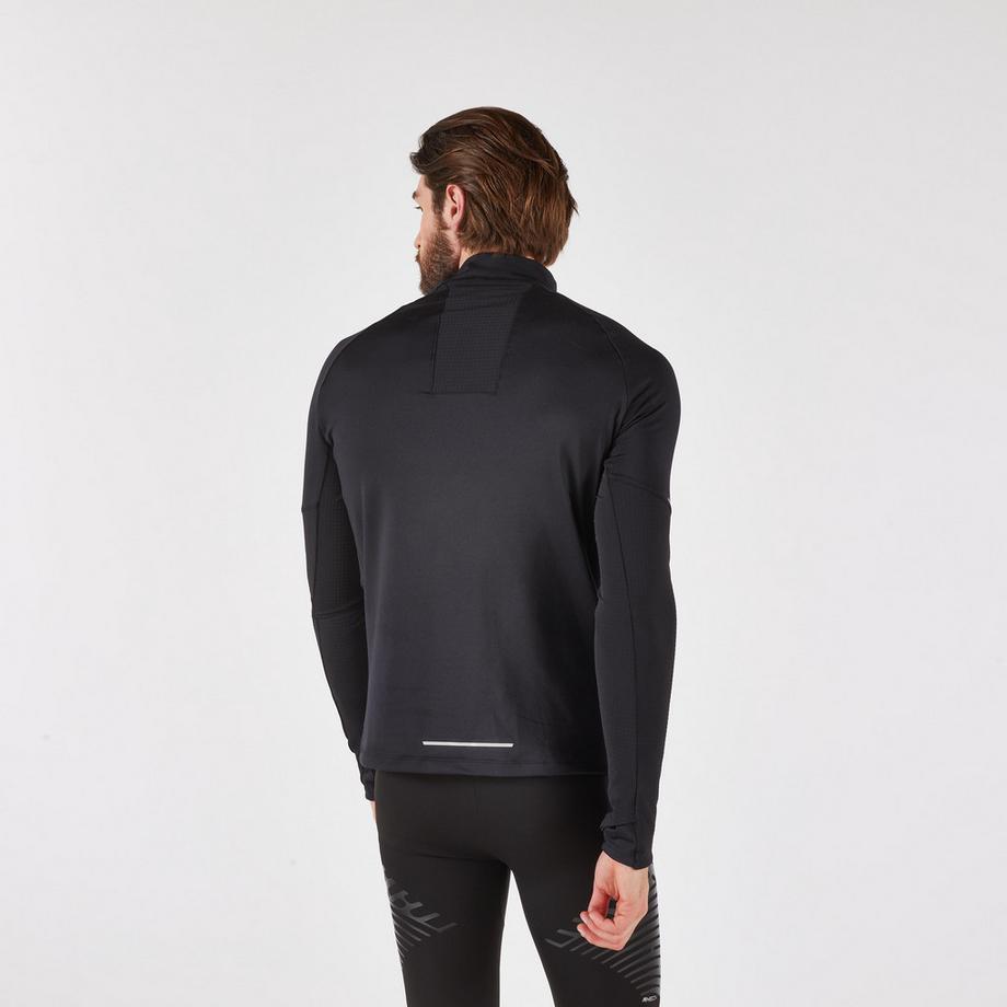 KIPRUN  Laufshirt Langarm  mit Halb-Reissverschluss - Kiprun run 500 warm 
