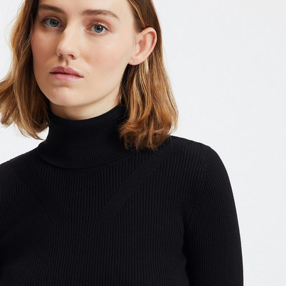 La Redoute Collections Maglione a collo alto in maglia fine  