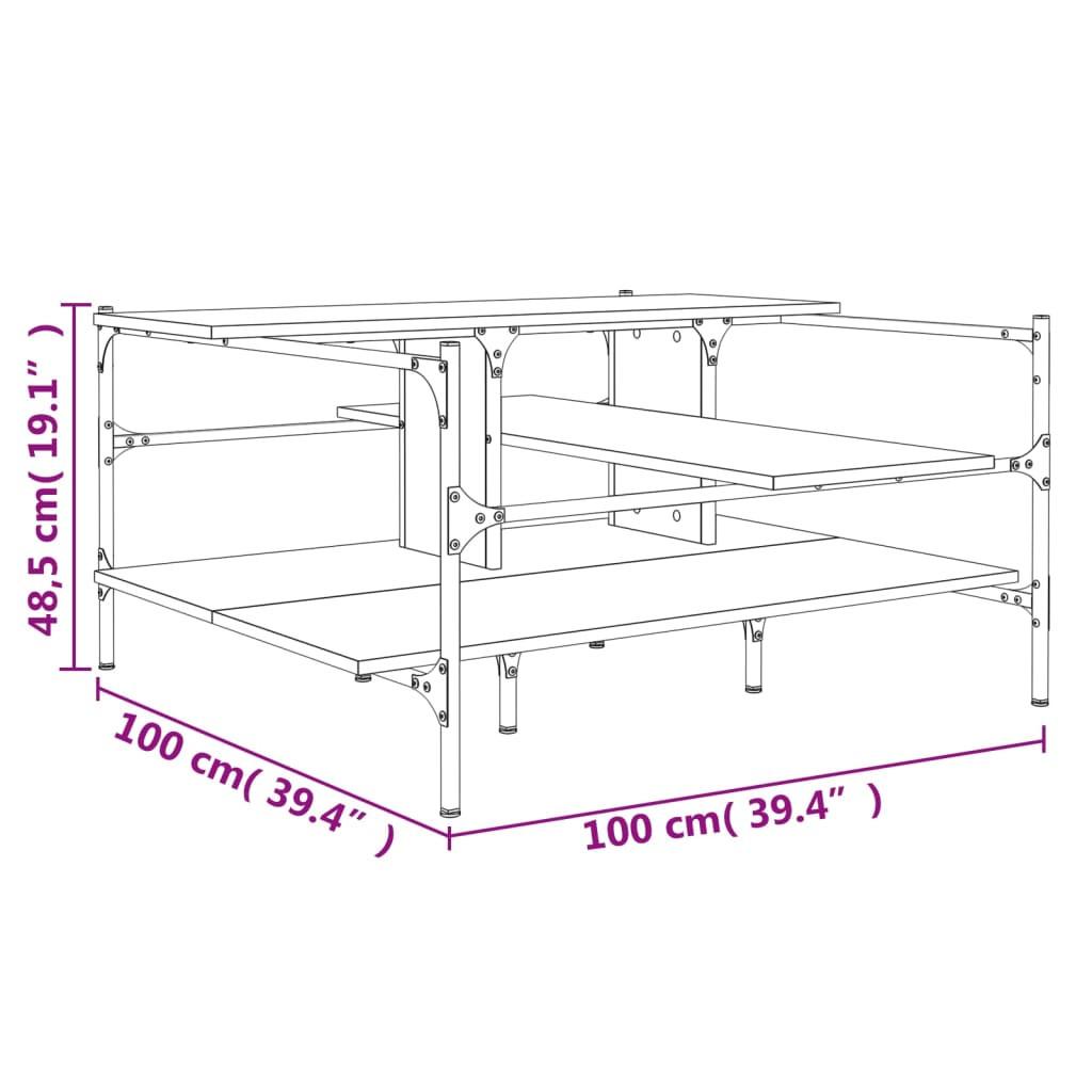 VidaXL Table basse bois d'ingénierie  