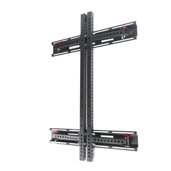 GladiatorFit  Stazione rack in acciaio "pieghevole" con montaggio a parete 