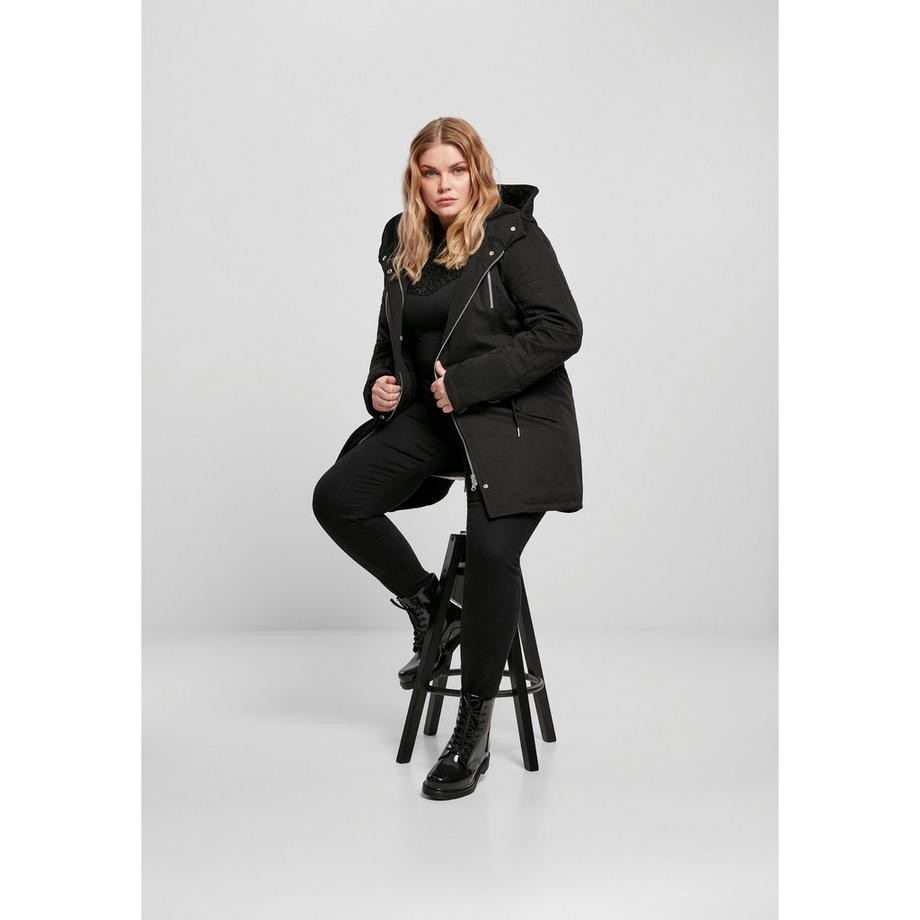 URBAN CLASSICS Flock Lace Turtleneck T-Shirt  