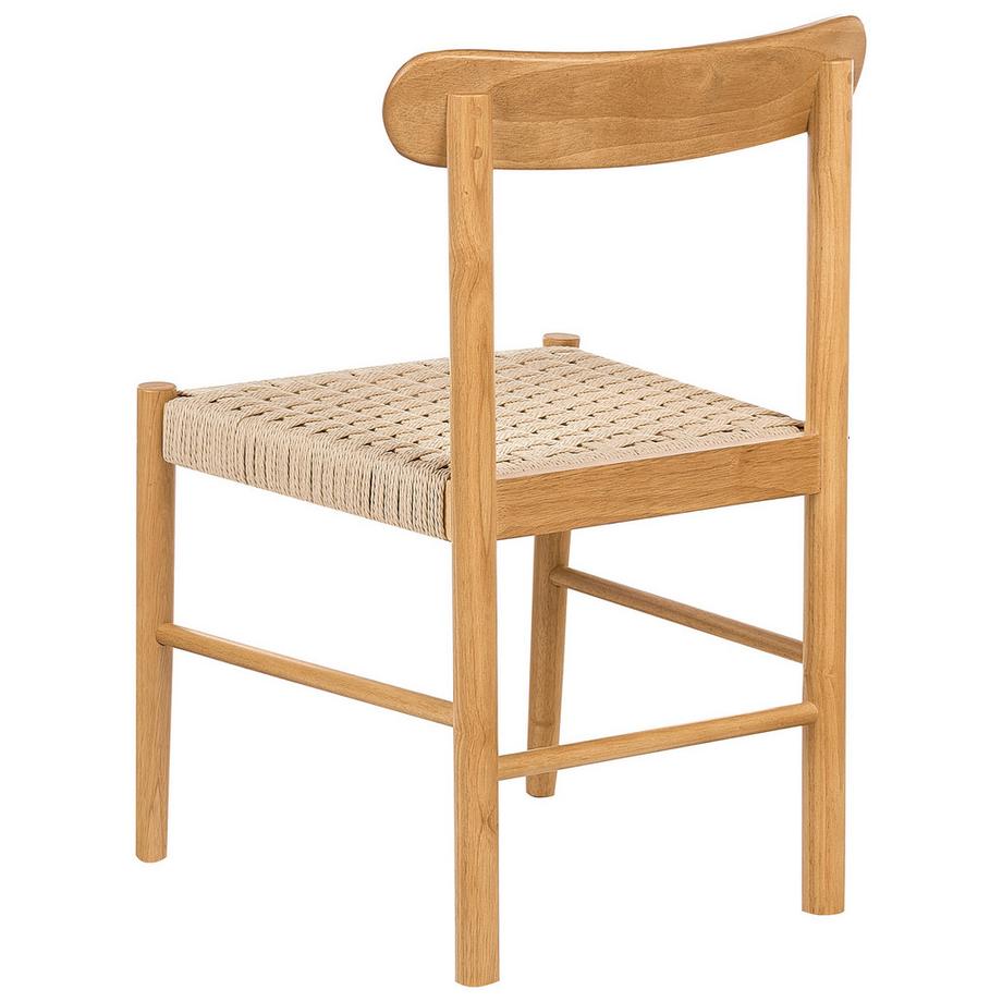 Beliani Set di 2 sedie da pranzo en Legno di caucciù  EAGAN  