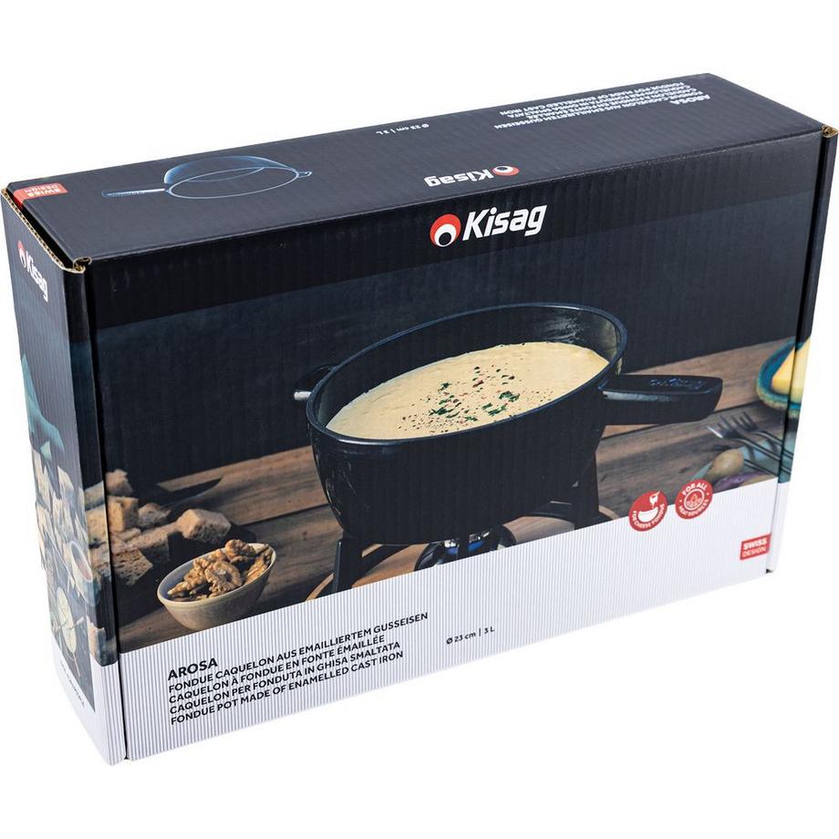 Kisag Caquelon à fondue en fonte Arosa  