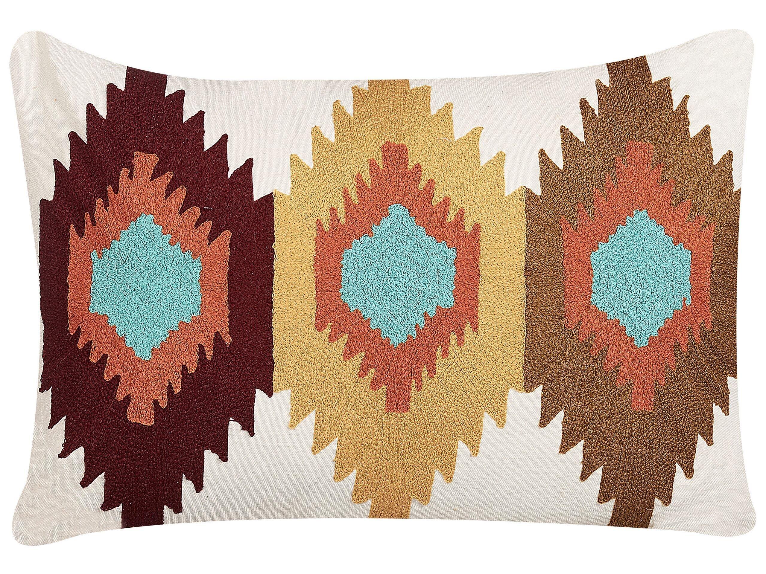 Beliani Coussin en Coton Traditionnel DANAPUR  