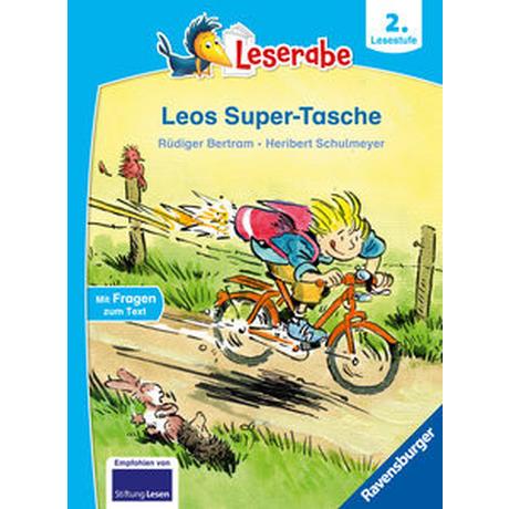 Leos Super-Tasche - lesen lernen mit dem Leserabe - Erstlesebuch - Kinderbuch ab 7 Jahre - lesen lernen 2. Klasse (Leserabe 2. Klasse) Bertram, Rüdiger; Schulmeyer, Heribert (Illustrationen) Gebundene Ausgabe 