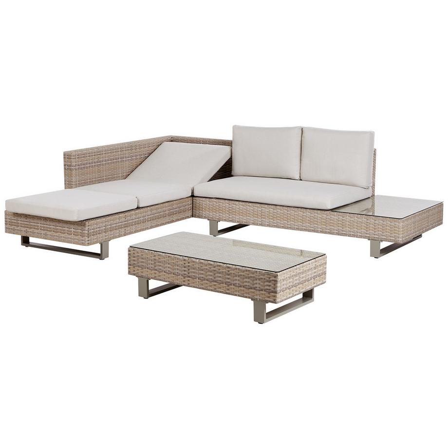 Beliani Lounge Set aus PE Rattan  LANCIANO  
