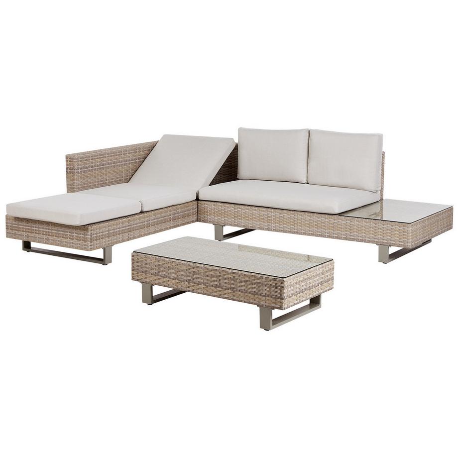 Beliani Lounge Set aus PE Rattan  LANCIANO  