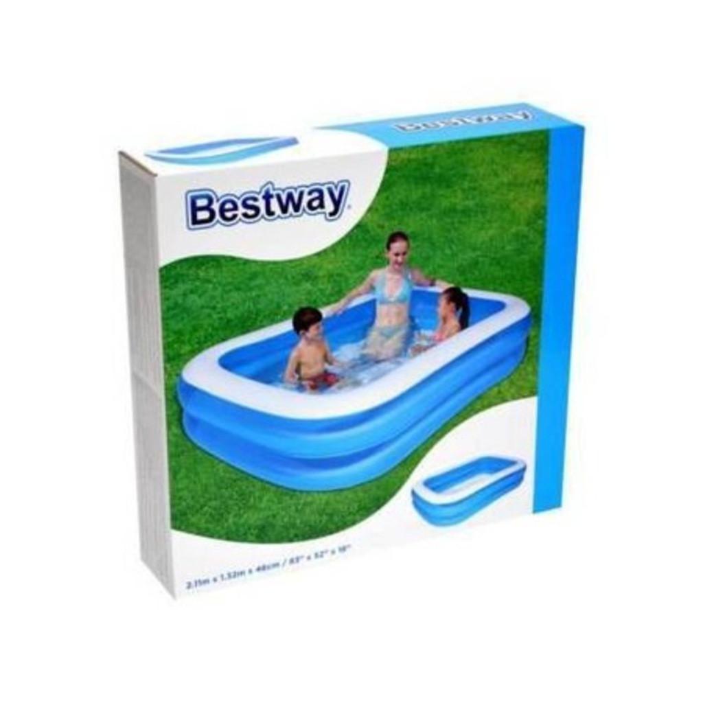 Bestway  Bestway 12819 piscina fuori terra Piscina gonfiabile Piscina rettangolare 400 L Blu, Bianco 