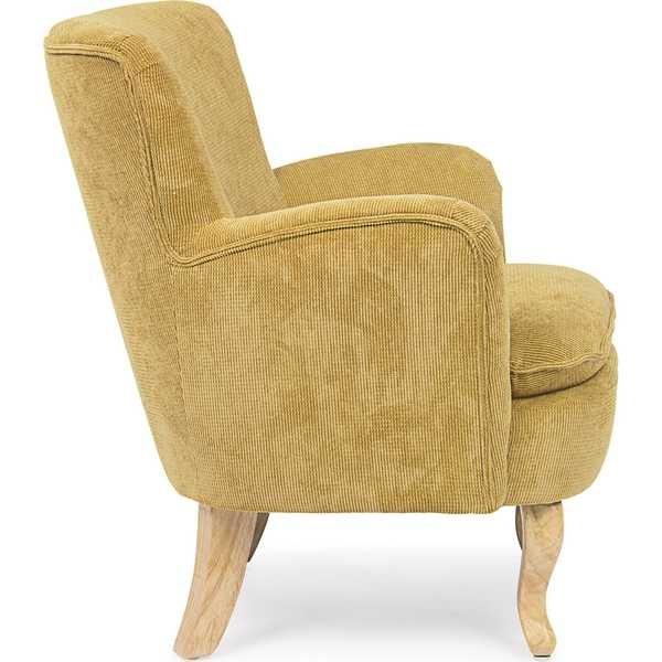 mutoni Fauteuil chenille ocre  