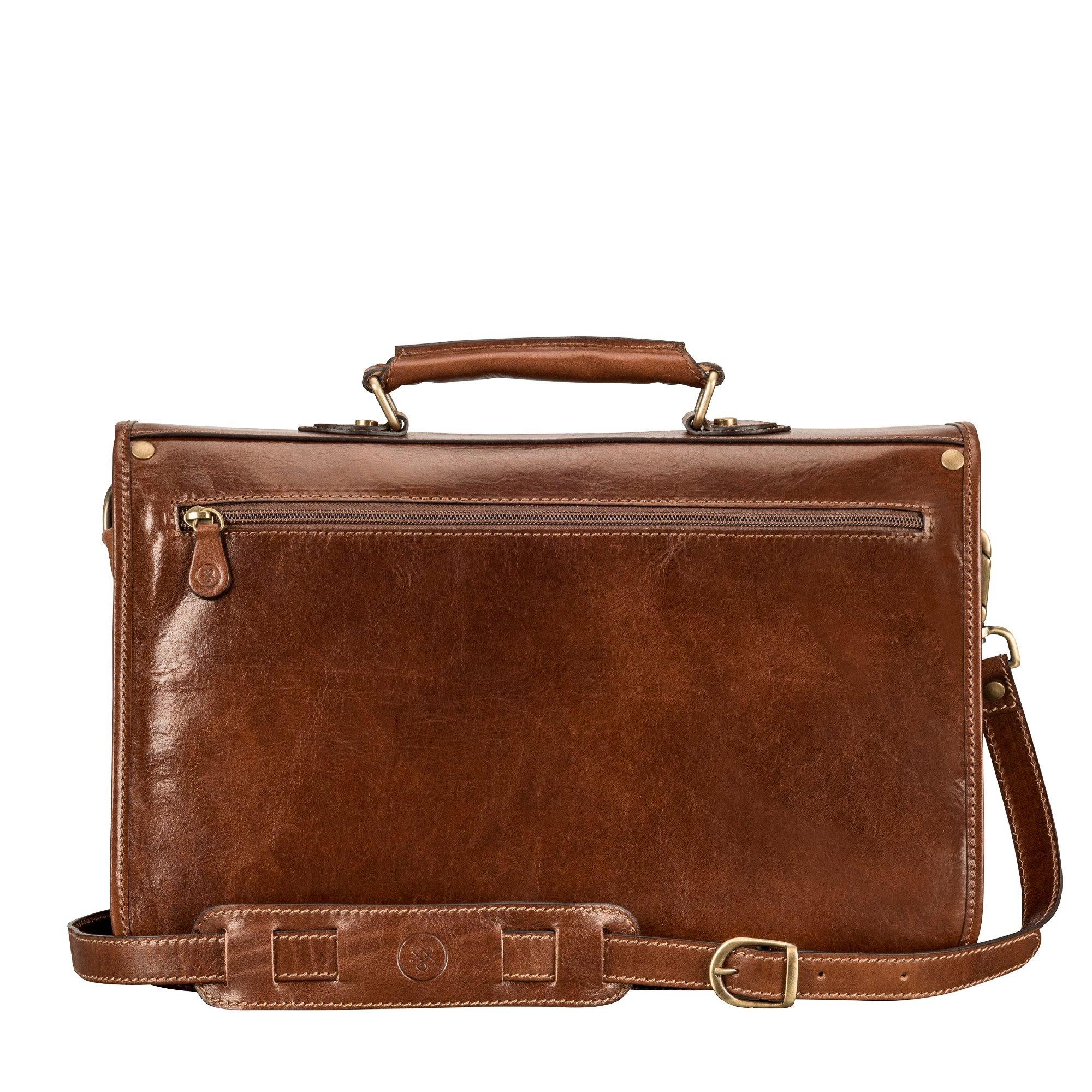 Maxwell Scott  Jesolo2 - Leder Satchel mit 2 Innenfächern 