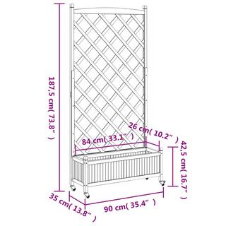 VidaXL Jardinière bois  