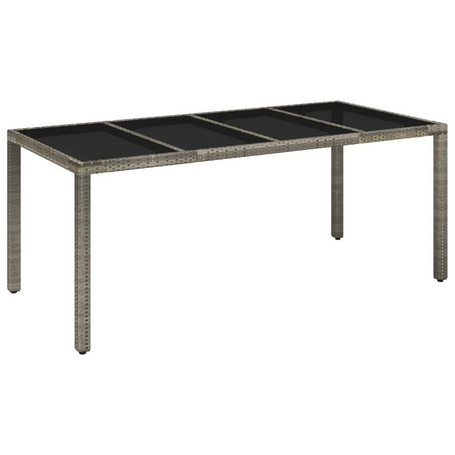 VidaXL Ensemble de salle à manger de jardin rotin synthétique  