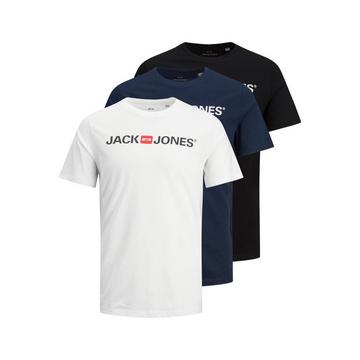 T-Shirt  3er Pack Bequem sitzend-JJECORP LOGO TEE CREW NECK 3PK