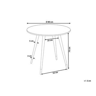 Beliani Table de repas en MDF Glamour GUTIERE  