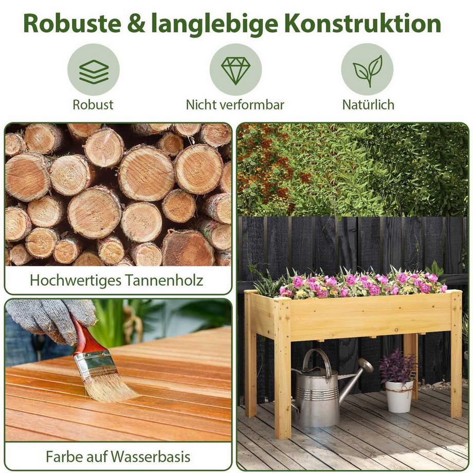 Northix Hochbeet mit Drainage  