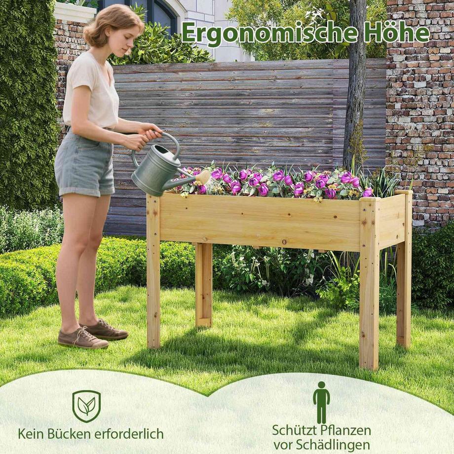 Northix Hochbeet mit Drainage  