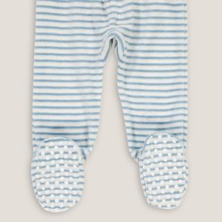 La Redoute Collections  Pyjama 2 pièces à pieds en velours 