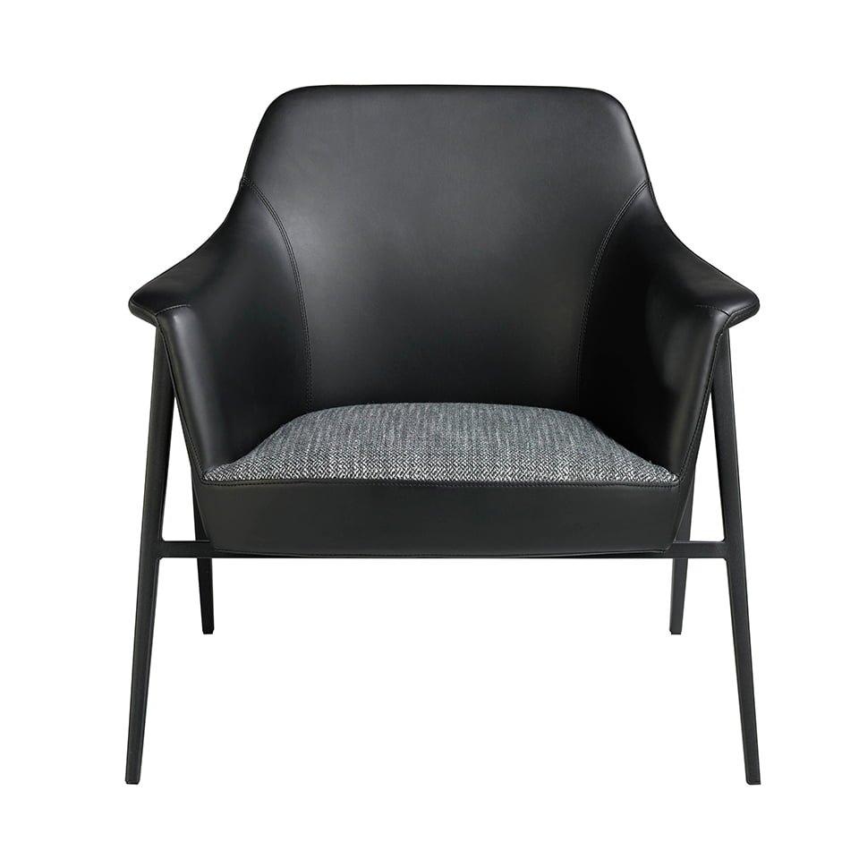 ANGEL CERDA Fauteuil en tissu et simili cuir  