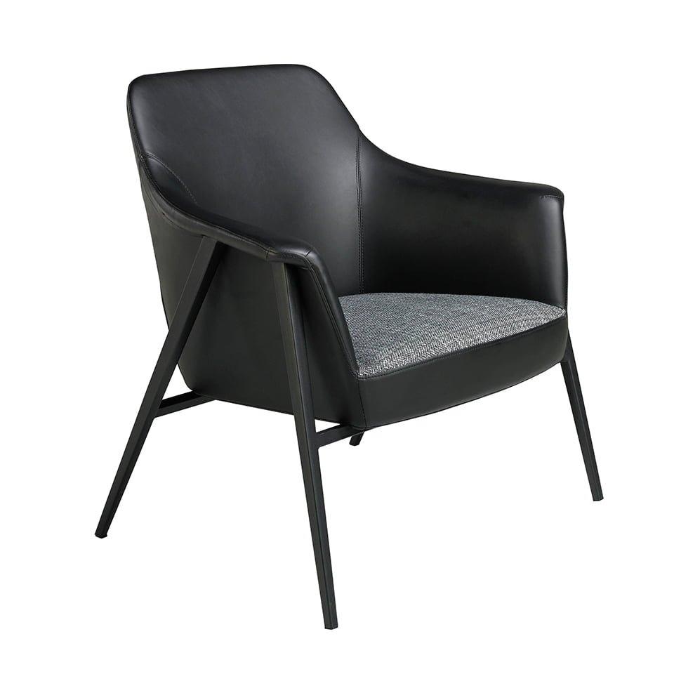 ANGEL CERDA Fauteuil en tissu et simili cuir  