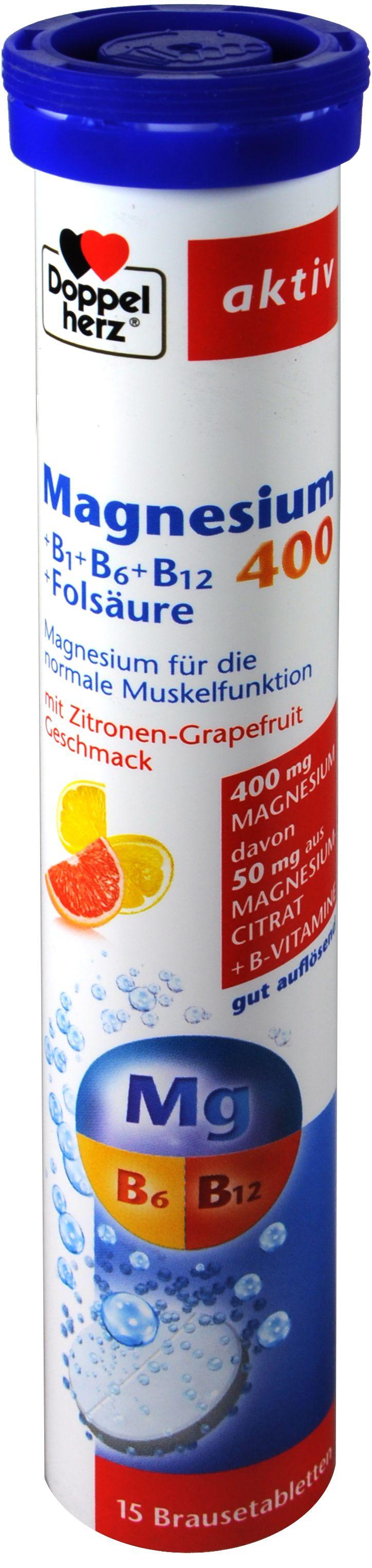 Doppelherz  Doppelherz Magnesium 400 B-Komplex Brausetabletten 