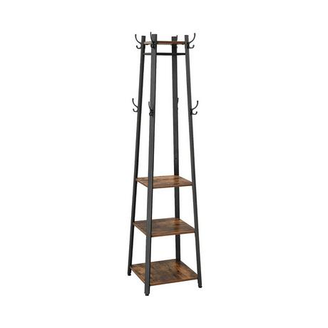 Calicosy Appendiabiti con mensole a 3 livelli, ganci e aste - H180 cm  