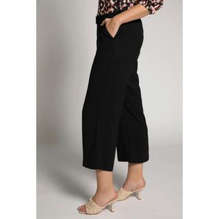 Ulla Popken  Jupe-culotte Mary, rayures, jambe large, ceinture à nouer 